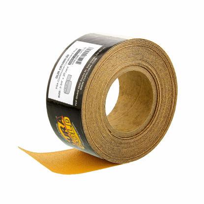 Picture of Dura-Gold Premium 1000 Grit Gold PSA Longboard Sandpaper 20 Yard Long Continuous Roll, 2-3/4" Wide - Self Adhesive Stickyback Sandpaper for Automotive, Woodworking Air File Sander, Hand Sanding Blocks