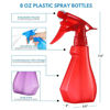 Picture of DilaBee Spray Bottles (4-Pack, 8 Oz) Water Spray Bottle for Hair, Plants, Cleaning Solutions, Cooking, BBQ, Squirt Bottle for Cats, Empty Spray Bottles - BPA-Free - Multicolor
