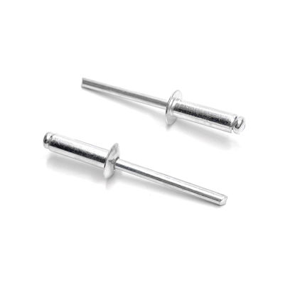 Picture of ISPINNER 100pcs 3/16" x 5/8" Aluminum Blind Rivets, 4.8 x 16mm Pop Rivets, Pack of 100 (Silver)