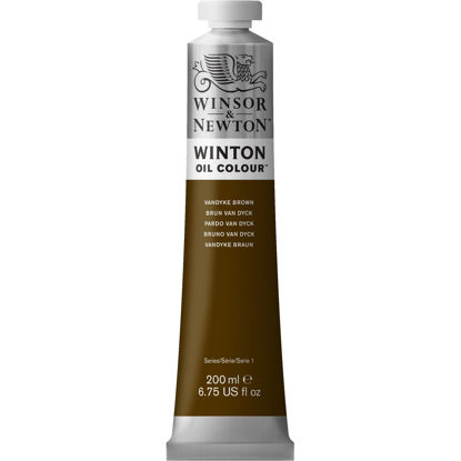 Picture of Winsor & Newton Winton Oil Color, 200ml (6.75-oz) Tube, Vandyke Brown