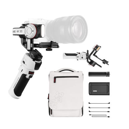 Picture of Zhiyun Crane-M3 S Combo 3-Axis Handheld Gimbal Stabilizer All in One Design for Mirrorless Cameras,Smartphone,Action Cameras with Phone Holder