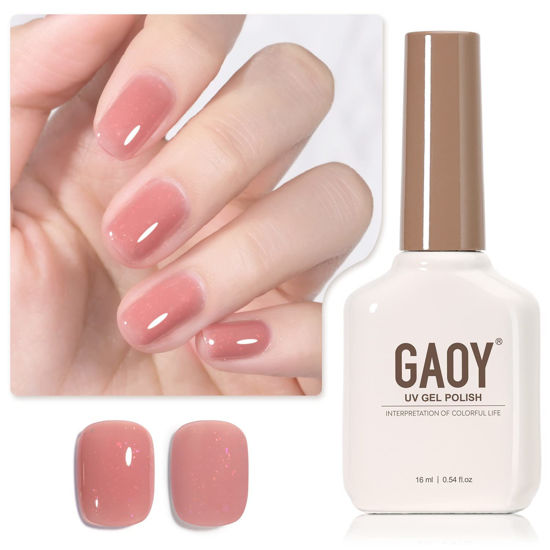 Peach Blossom – Purple Glitter Gel Nail Polish | 14 Day Manicure