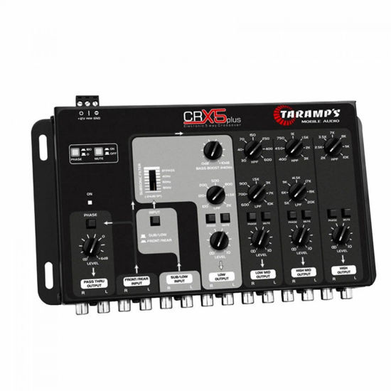 Picture of Taramp's Five-Way Electronic Car Audio Crossover System,Black,CRX5