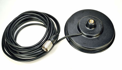 Picture of 5" Magnet Mount with PL-259 Plug & 16` Foot Coax for CB/Ham Radio Antenna - Workman PM5