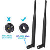 Picture of Bingfu Dual Band WiFi 2.4GHz 5GHz 5.8GHz 6dBi MIMO RP-SMA Male Antenna (4-Pack) for WiFi Router Wireless Network Card USB Adapter Security IP Camera Video Surveillance Monitor