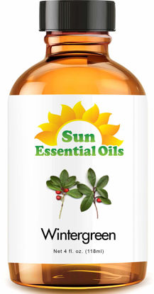 Picture of Sun Essential Oils 4oz - Wintergreen Essential Oil - 4 Fluid Ounces