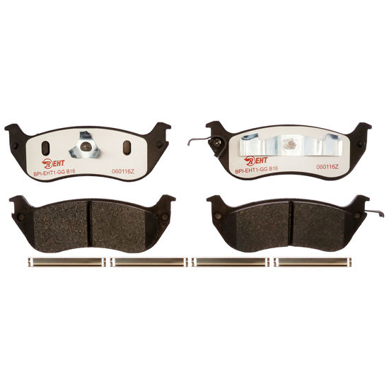 Picture of Raybestos Premium Element3 EHT™ Replacement Rear Brake Pad Set for Select ’96-’02 Ford Crown Victoria, ’96-’02 Lincoln Town Car and ’96-’02 Mercury Grand Marquis Model Years (EHT674AH)