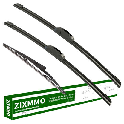 Picture of ZIXMMO 22"+22" Windshield Wiper Wlades with 15" Rear Wiper Blades Set Replacement for Ford Expedition 2009-2017,Lincoln Navigator 2009-2016 -Original Factory Quality，Easy DIY Install (Set of 3)