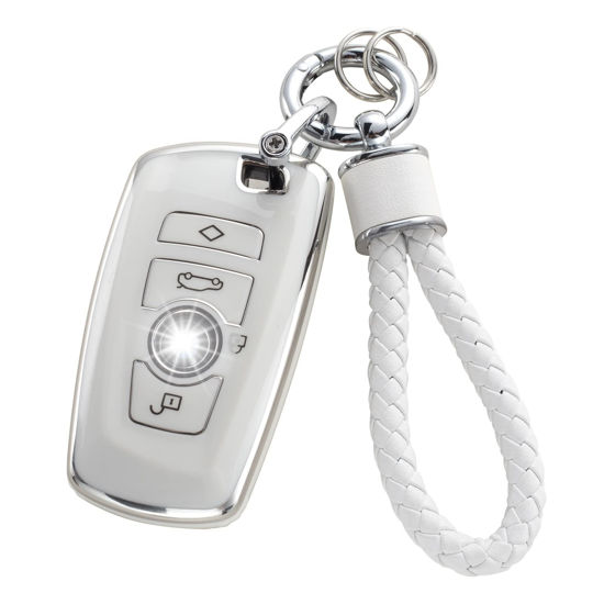 GetUSCart- YO&YOYE for BMW Key Fob Cover with Keychain, Soft TPU Key Case  Protection Fit for BMW 2 5 6 7 X1 X2 X3 X5 X6 Series