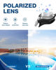 Picture of ZIONOR Swim Goggles, G1 Polarized Swimming Goggles UV Protection Anti-fog Adjustable Strap for Adult Men Women (Polarized Light Mirror Silver Lens)