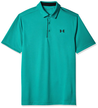Picture of Under Armour Men's Tech Golf Polo , (508) Birdie Green / / Black , Large