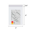 Picture of 3" x 4" Small Zipper Bags for Jewelry 300pcs Clear Resealable Zipper Bags Tiny Plastic Baggies 2 Mil for Beads Candy Crafts Vitamins Photos (8 Sizes to Choose from)