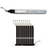 Picture of AFA Tooling - Deburring Tool with 10 Extra High Speed Steel Blades - Works on Metal, Resin, PVC Pipes, Copper, Plastic and 3D Printed Edges - Plumbing & 3D Printing Burr Removal Reamer Tool