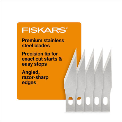 Picture of Fiskars 196010-1006 Standard Number 11 Blades, 5 Pack, Orange