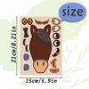 Picture of 24 Sheets 8.27''×5.9'' Make Your Own Horse Stickers for Kids Toddlers, Make a Face Stickers for Kids Party Favors Activities