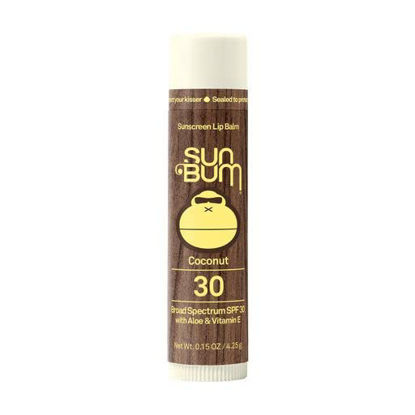 Picture of Sun Bum SPF 30 Sunscreen Lip Balm | Vegan and Cruelty Free Broad Spectrum UVA/UVB Lip Care with Aloe and Vitamin E for Moisturized Lips | Coconut Flavor |.15 oz