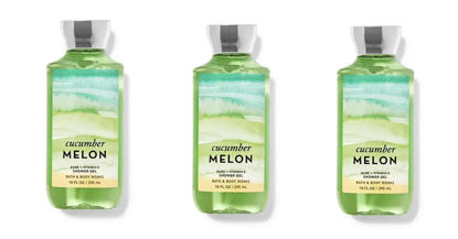 Picture of x3 Bath and Body Works Cucumber Melon Shower Gel Original Set