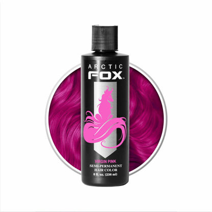 Picture of ARCTIC FOX Vegan and Cruelty-Free Semi-Permanent Hair Color Dye (8 Fl Oz, VIRGIN PINK)