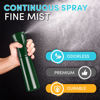 Picture of Hula Home Continuous Spray Bottle (10.1oz/300ml) Empty Ultra Fine Plastic Water Mist Sprayer - For Hairstyling, Cleaning, Salons, Plants, Essential Oil Scents & More - Green