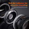 Picture of K&F Concept Pro Lens Mount Adapter Compatible for Canon FD FL 35mm SLR Lens to Canon EOS (EF, EF-S) Camera, Compatible with Canon 1D, 1DS, Mark II, III, IV, Digital Rebel T5i, T4i, T3i, T3