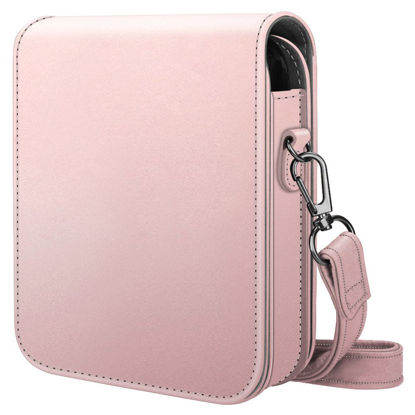 Picture of Fintie Protective Case for Polaroid POP 2.0 2 in 1- Premium Vegan Leather Bag Cover with Removable Strap for Polaroid POP 2.0 3x4 Instant Print Digital Camera, Rose Gold