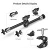 Picture of SmallRig Clamp w/ 1/4" and 3/8" Thread and 9.8 Inches Adjustable Friction Power Articulating Magic Arm with 1/4" Thread Screw for LCD Monitor/LED Lights - KBUM2732B