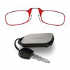 Picture of ThinOptics unisex adult Keychain Case + Reading Glasses, Red, 44 mm US