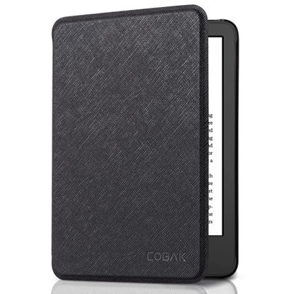 Picture of CoBak Case for All New Kindle 11th Generation 2022 Release Only - Ultra Slim PU Leather Smart Cover with Auto Sleep and Wake, Premium Protective Case for Kindle 2022, Black