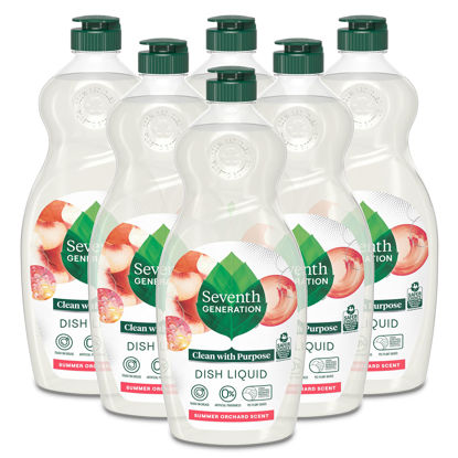 Picture of Seventh Generation Dish Soap Liquid, Summer Orcahrd, 19 oz, Pack of 6
