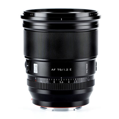 Picture of VILTROX PRO 75mm f/1.2 E for Sony e-Mount, 75mm f1.2 Auto Focus Prime Lens for Sony E Mount Mirrorless a7 a6700 a6500