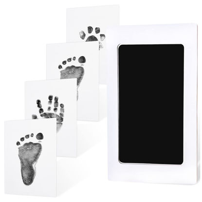 Picture of 1-Pack Inkless Hand and Footprint Kit - Ink Pad for Baby Hand and Footprints - Dog Paw Print Kit,Dog Nose Print Kit - Baby Footprint Kit, Clean Touch Baby Foot Printing Kit, Newborn Baby Handprint Kit
