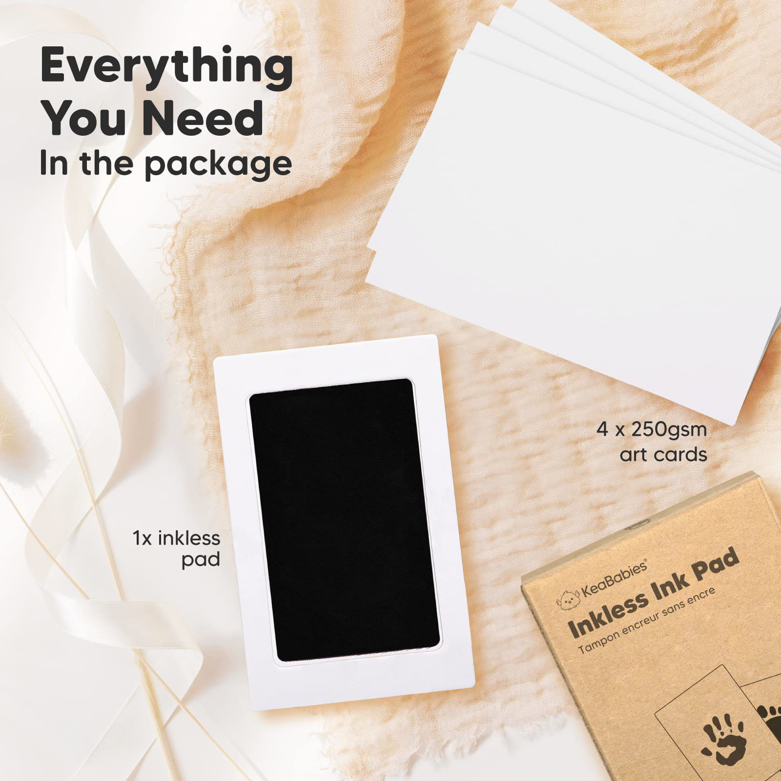 Kalopsia Baby Handprint And Footprint Kit Inkless Clean-Touch