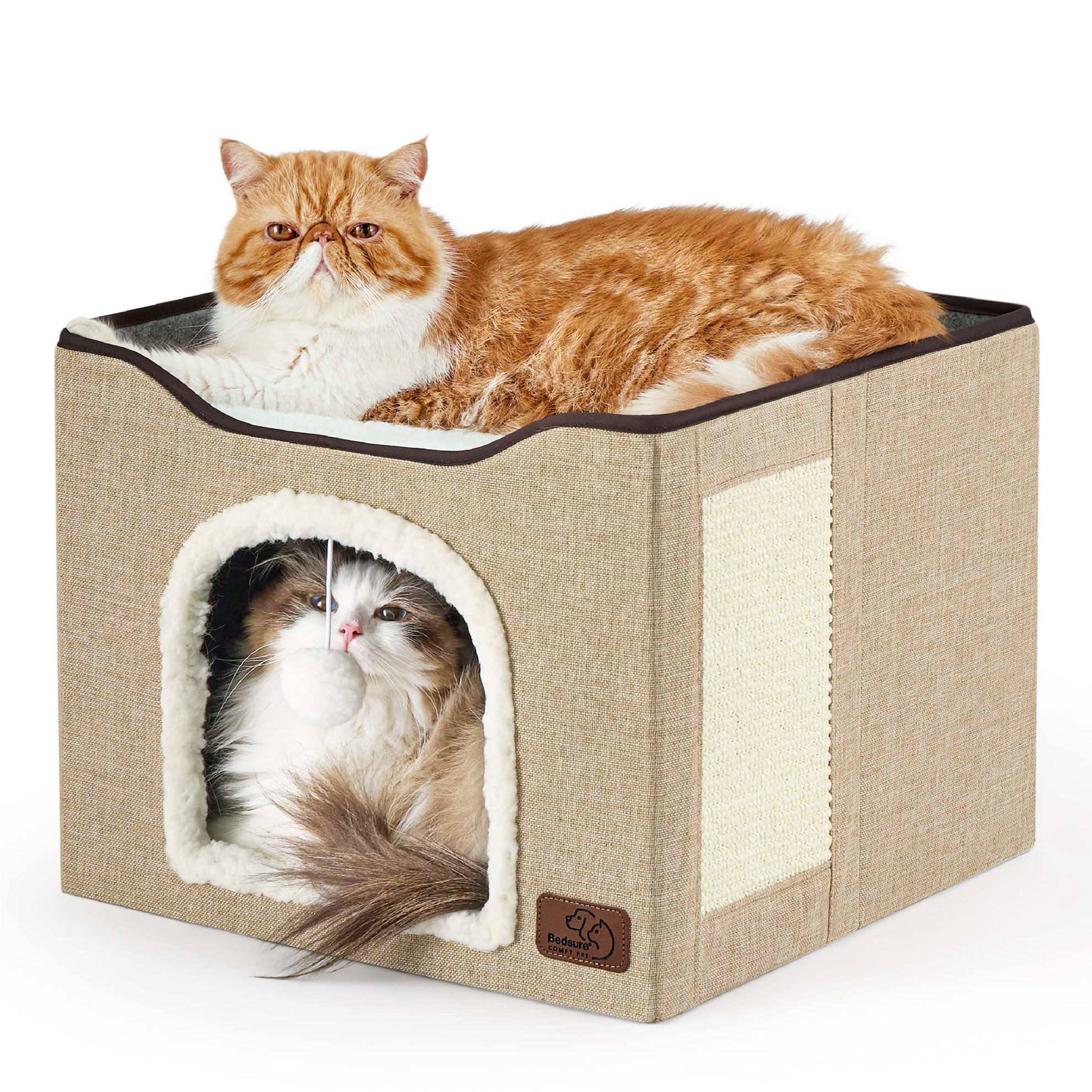 Getuscart Bedsure Cat Beds For Indoor Cats Large Cat Cave Photo Inspiration