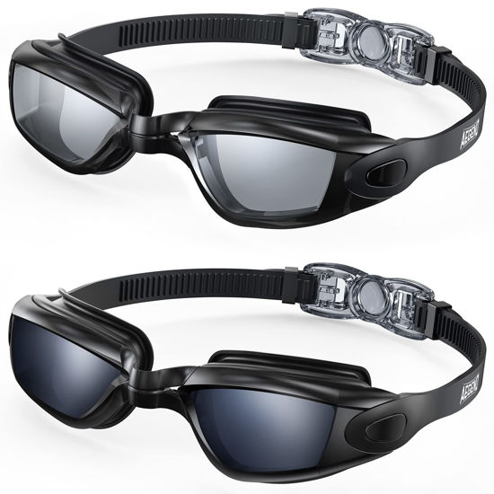 GetUSCart Aegend Swim Goggles 2 Pack Swimming Goggles No Leaking