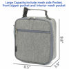 Picture of FlowFly Kids Lunch box Insulated Soft Bag Mini Cooler Back to School Thermal Meal Tote Kit for Girls, Boys(Heather Grey)