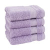 Picture of Cotton Paradise Washcloths for Bathroom, 13 x 13 Inch 100% Turkish Cotton Towels Soft Absorbent Luxury Washcloths, Small Hand Face Towels, Lilac Washcloths
