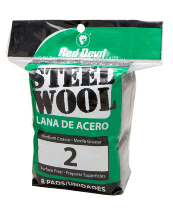 Picture of Red Devil 0325 Steel Wool, 2 Medium Coarse, (Pack of 8)