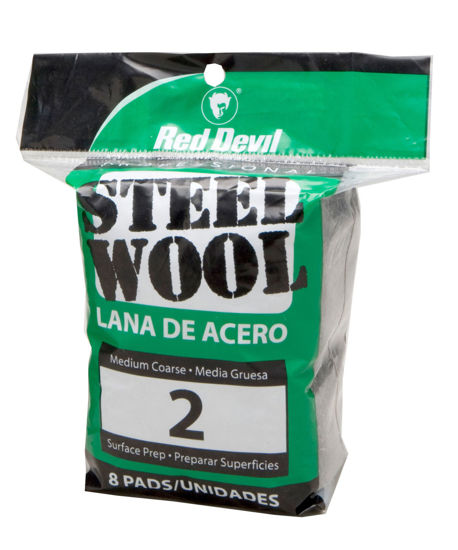 Picture of Red Devil 0325 Steel Wool, 2 Medium Coarse, (Pack of 8)