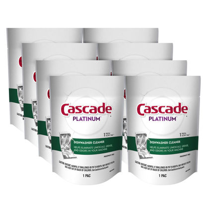 Picture of Cascade Platinum Dishwasher Cleaner Pods Fresh Scent, 1 Count (8 Pack)