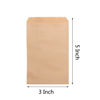 Picture of 100-pack 3x5 Inches Natural Kraft Paper Bags for Bakery Cookies Treats Snacks Sandwiches Popcorn Small Gift bag