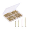 Picture of Mr. Pen- Nail Assortment Kit, 600 Pcs, 4 Sizes, Gold, Small Nails, Nails for Hanging Pictures, Finishing Nails, Wall Nails for Hanging, Pin Nails, Hardware Nails, Assorted Nails, Galvanized Nails.