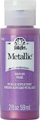 Picture of FolkArt Metallic Acrylic Paint in Assorted Colors (2 Ounce), 668 Plum