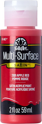Picture of FolkArt Multi-Surface Acrylic Paint in Assorted Colors (2 oz), 2901, Apple Red