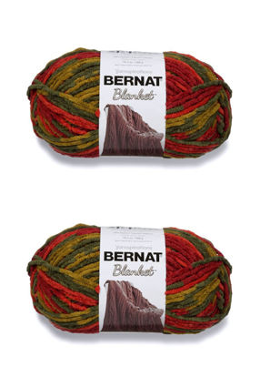 Picture of Bernat Blanket Harvest Yarn - 2 Pack of 300g/10.5oz - Polyester - 6 Super Bulky - 220 Yards - Knitting/Crochet