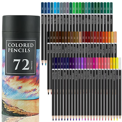 Picture of Yagol Colored Pencils for Adult Coloring Books, 72 Colored Professional Drawing Pencils, Art Supplies for Sketching, Shading for Beginners, kids & Pro.