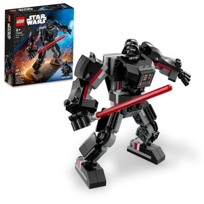 Picture of LEGO Star Wars Darth Vader Mech 75368 Buildable Star Wars Action Figure, This Collectible Star Wars Toy for Kids Ages 6 and Up Features an Opening Cockpit, Buildable Lightsaber and 1 Minifigure