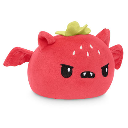 Picture of TeeTurtle - The Original Reversible Bat Plushie - Kawaii Strawberry - Cute Sensory Fidget Stuffed Animals That Show Your Mood - Perfect for Halloween!