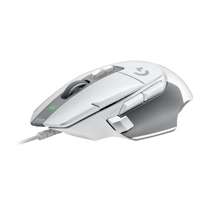 Picture of Logitech G502 X Wired Gaming Mouse - LIGHTFORCE hybrid optical-mechanical primary switches, HERO 25K gaming sensor, compatible with PC - macOS/Windows - White