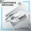 Picture of Logitech G502 X Wired Gaming Mouse - LIGHTFORCE hybrid optical-mechanical primary switches, HERO 25K gaming sensor, compatible with PC - macOS/Windows - White