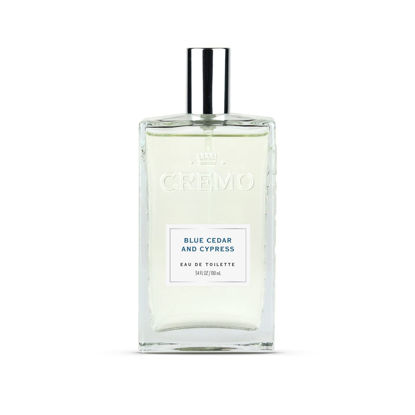 Picture of Cremo Blue Cedar & Cypress Cologne Spray, A Woodsy Scent with Notes of Lemon Leaf, Cypress and Cedar, 3.4 Fl Oz